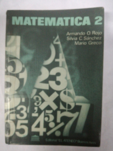 Libro Matemática 2 Rojo El Ateneo