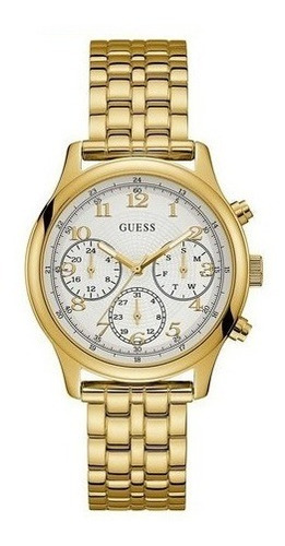 Relogio Guess W1018l2 Dourado 100% Original Completo Caixa