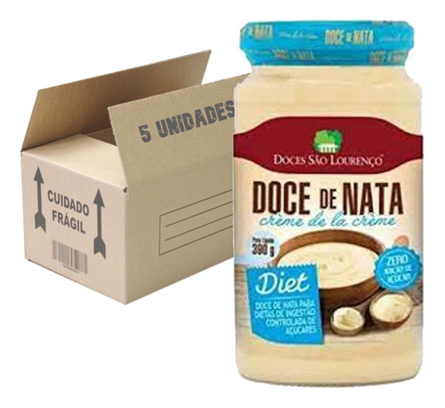 Doce De Nata Diet São Lourenço 390g ( 6 Unidades ) Kit