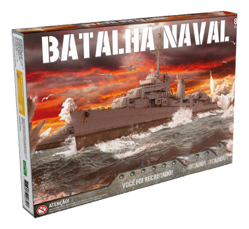 Batalha Naval Infantil Jogo Brinquedo Tabuleiro 2 Jogadores