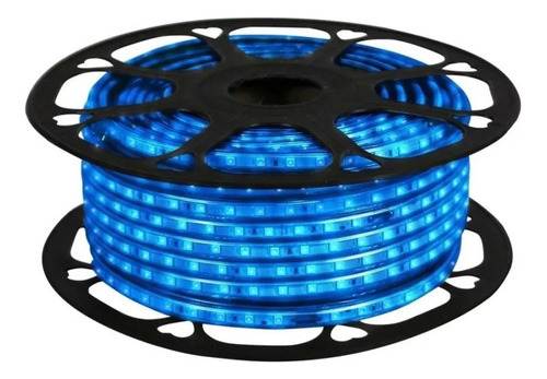 Manguera Led 25 Mts 5050 110v Luz Azul Exterior Decoracion