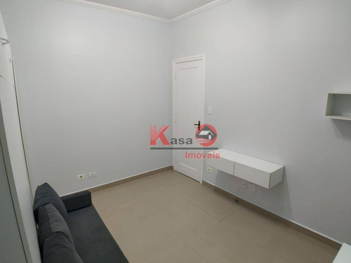 Imagem 4 de 10 de Kitnet À Venda, 28 M² Por R$ 215.000,00 - José Menino - Santos/sp - Kn0388