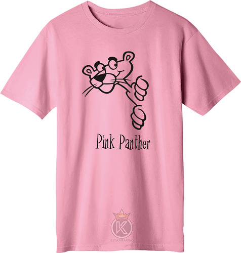Polera Pantera Rosa- Think Pink - Estampaking