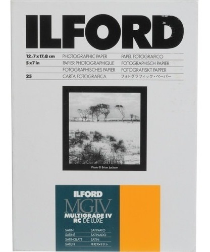 Imagen 1 de 1 de Ilford Papel 5x7 Multigrado Satinado 25 Hojas