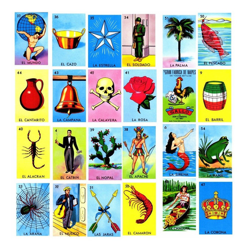 54 Plantillas Loteria Mexicana Sublimacion Jpg