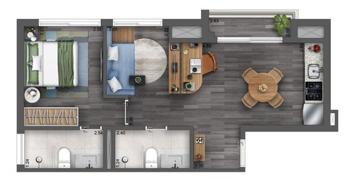 Imagem 15 de 19 de Apartamento À Venda No Bairro Santo Amaro - São Paulo/sp - O-17939-29797