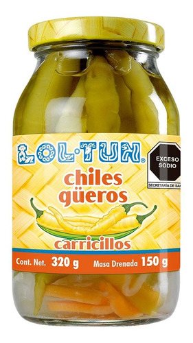 Chiles Güeros Lol-tun Carricillos 320g
