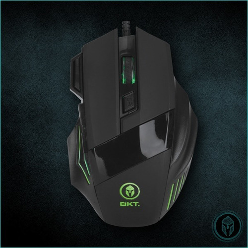 Imagen 2 de 3 de Mouse Gamer Bkt M34 2400 Dpi 7 Botones Led Optico Usb Rgb