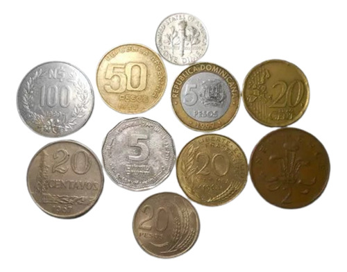 Monedas Mundiales Lote X 10 - N° 12 - Precio Loco