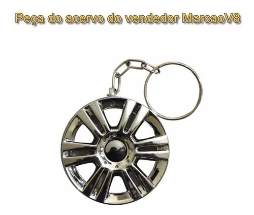 Chaveiro Cromado Da Roda Do Vw Polo