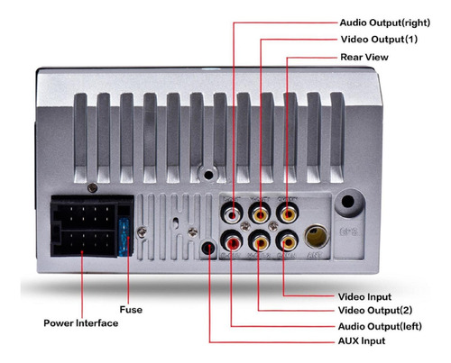 Imagen 5 de 5 de Autoestereo Vak 6911 Touch 7 Mirrorlink Bluetooth Usb Sd Aux