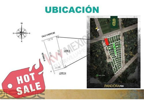 Terreno En Venta En Tulum En Esquina En Venta En Un Desarrollo De Terreno. Pandora 700 Region 11