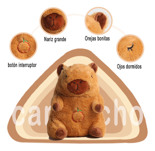 / Peluche Carpincho Biónico Respira Y Trata La Ansiedad