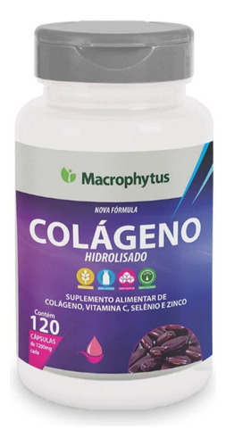 Colageno Hidrolisado Com Vitamina C 600mg 120cps