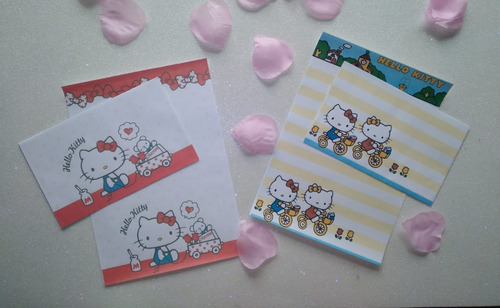 Hello Kitty Papel Carta Y Sobres