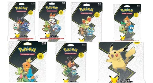 Pokémon Blister Gigante Johto + Unova + Alola - Parceiros