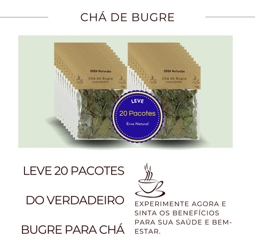 Kit 20 Chás Bugre Legítimo Casearia Sylvestris