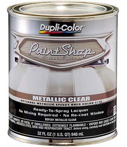 Pintura Base Automotriz - Metálico Transparente 32 Oz.