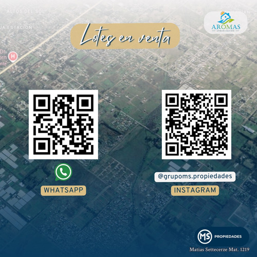 Lote En Barrio Abierto Aromas | La Plata | Escritura Y Financiación