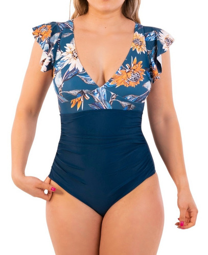 Imagen 2 de 6 de Traje De Baño Flare Azul