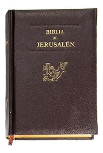 Biblia Jerusalen Chica Con Canto Dorado Y tapa Dura