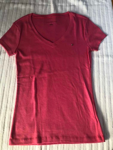 Remera Tommy Hilfiger Talle S Fucsia Original