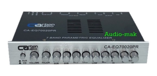 Ecualizador Carbón Audio 7 Bandas 13.2v