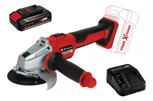 Galletera Esmeril Angular 18v Axxio 18/115 Bat+ Carg Einhell