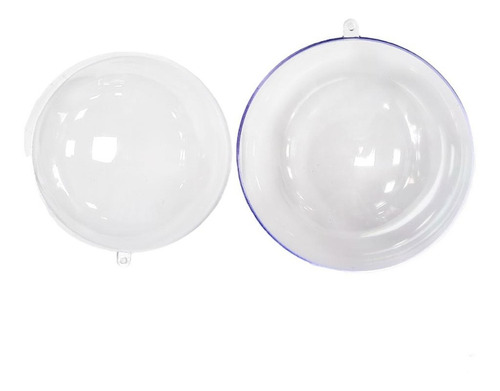 Esfera De Plástico Rellenable Transparente, 6 Pzs De 11.5 Cm