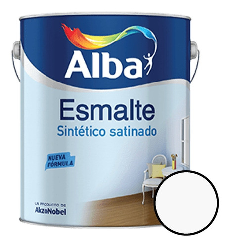 Alba Esmalte Satinado Blanco 20 Lts - Caporaso