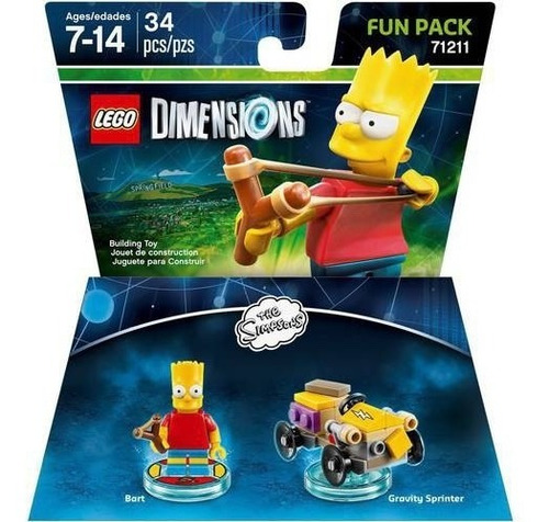 Lego Simpsons Dimensions Bart Armable En Caja Nuevo