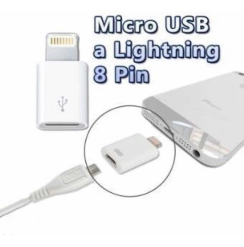 Adaptador iPhone Lightning Micro Usb