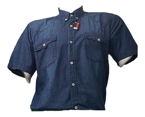 Camisas Jeans Manga Corta (xs - Xl) Hombres X Mayor