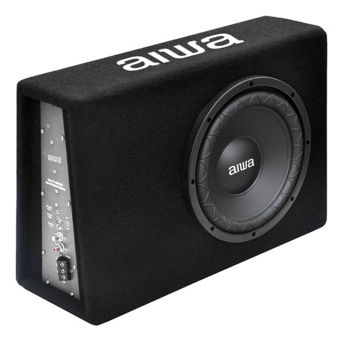 Bajo Activo Aiwa Subwoofer 10' Amplificado Para Carro 600w Color Negro