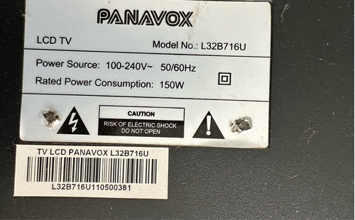 Tv Panavox 32 Lcd ( Funciona Bien , Con Detalle Pantalla )