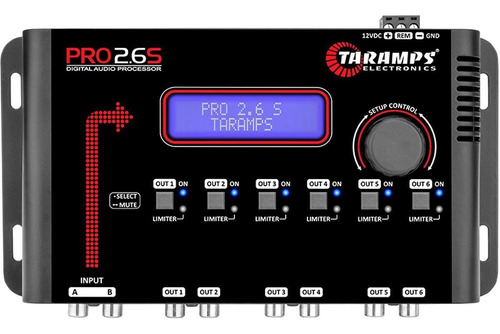 Procesador Digital Taramps 2.6 6 Vias Crossover Ecualizador