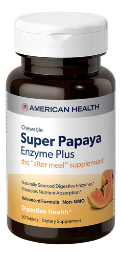 American, Suplemento Multi-enzyme-plus, Super Papaya, 360 Un