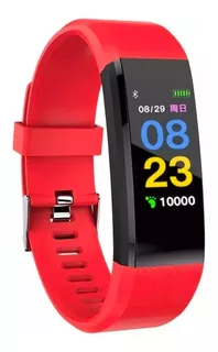 Smartband Noga Band NG-SB01 caja negra, malla roja