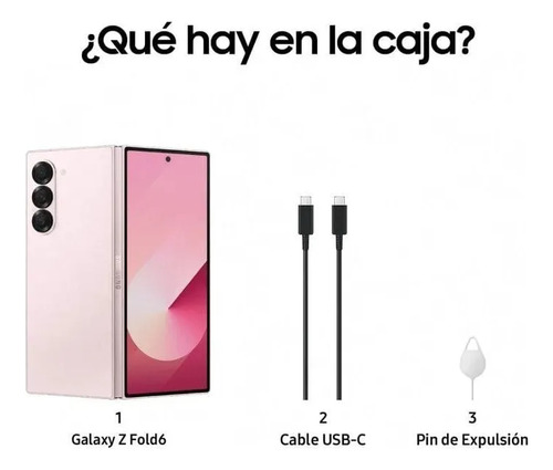 Samsung Galaxy Z Fold6 5g 256gb Dual Sim 12gb Ram - Rosa Rosa
