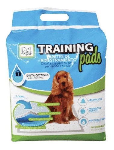 Tapete Trainning Perro Pañal Pet Spa Tradicional X 30 Und