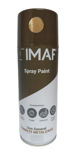 Pintura Spray Esmalte Acrílico Oro Metal Brillante Imaf