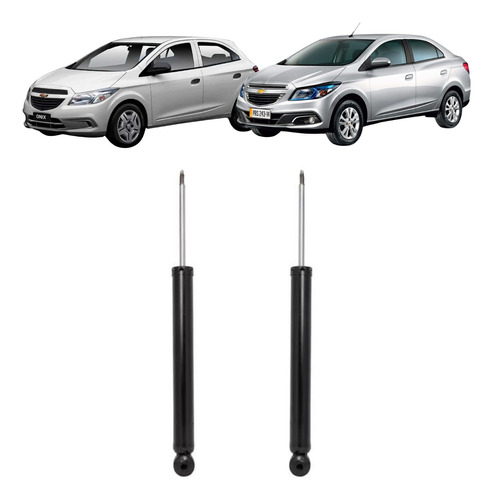 Kit X2 Amortiguadores Traseros Chevrolet Onix Prisma 1.4 