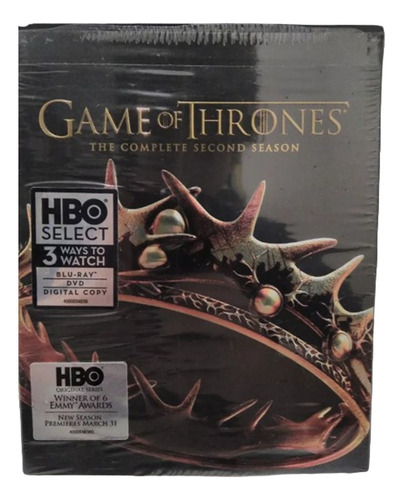 Game Of Thrones 2ª Temporada Blu-ray Box Luxo Importado