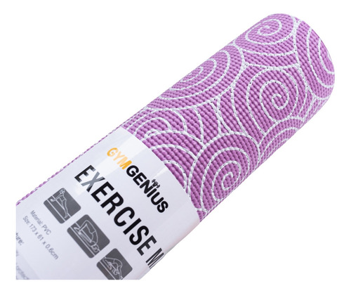Mat Yoga Pvc 6 Mm Violeta Gymgenius Violeta