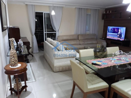 Apartamento Com 3 Dormitórios À Venda, 105 M² Por R$ 636.000,00 - Jardim Tupanci - Barueri/sp - Ap4045