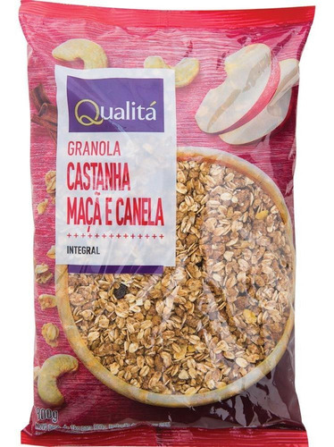 Granola Qualitá Castanha, Maçã E Canela Pacote 800g