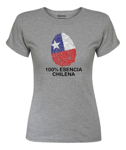 Polera Mujer Estampado Esencia Chilena