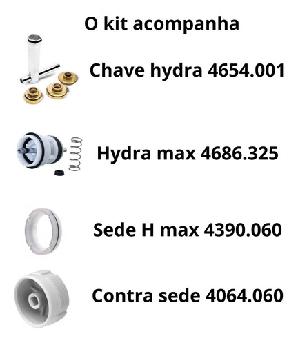 Kit Completo Encanador Chave E Reparos Hydra Max 2550