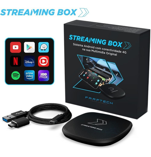 Streaming Box Hilux 2020 A 2022 Com Carplay 4g Wi-fi Sd Card