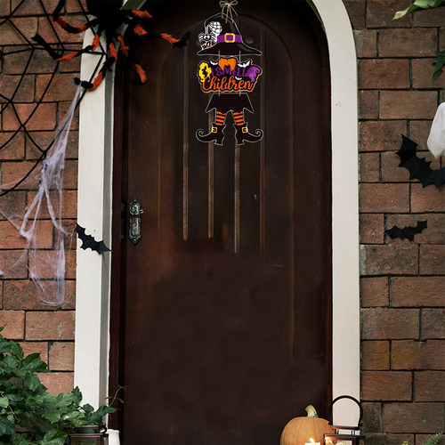 A Colgante Para Puerta Con Tema De Fiesta De Halloween En C